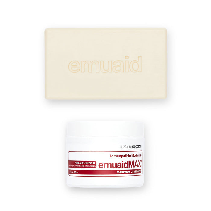 emuaid max first aid ointment and soap bar