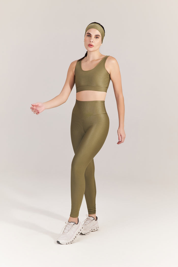 Calça Legging New Thay Verde Folha