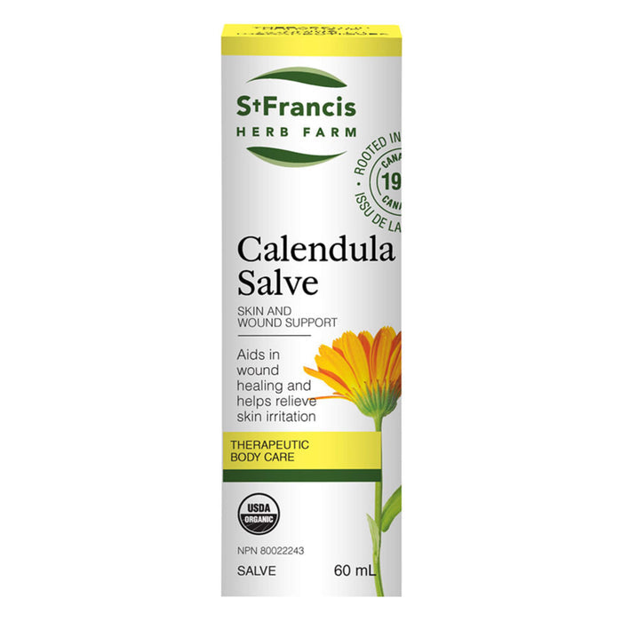 Box of St. Francis Herb Farm Calendula Salve 60ml