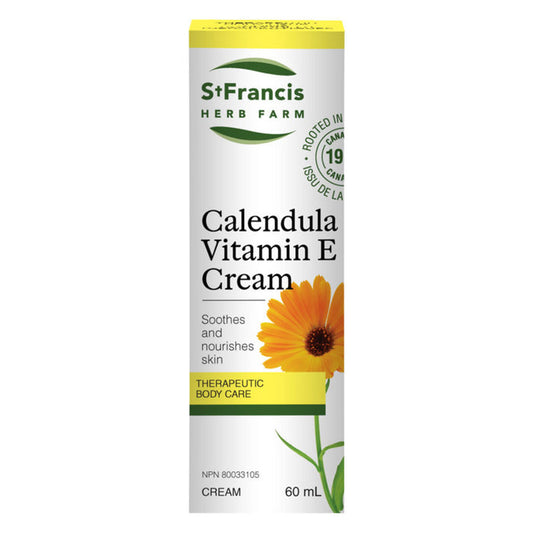Box of St. Francis Herb Farm Calendula Vitamin E Cream 60ml