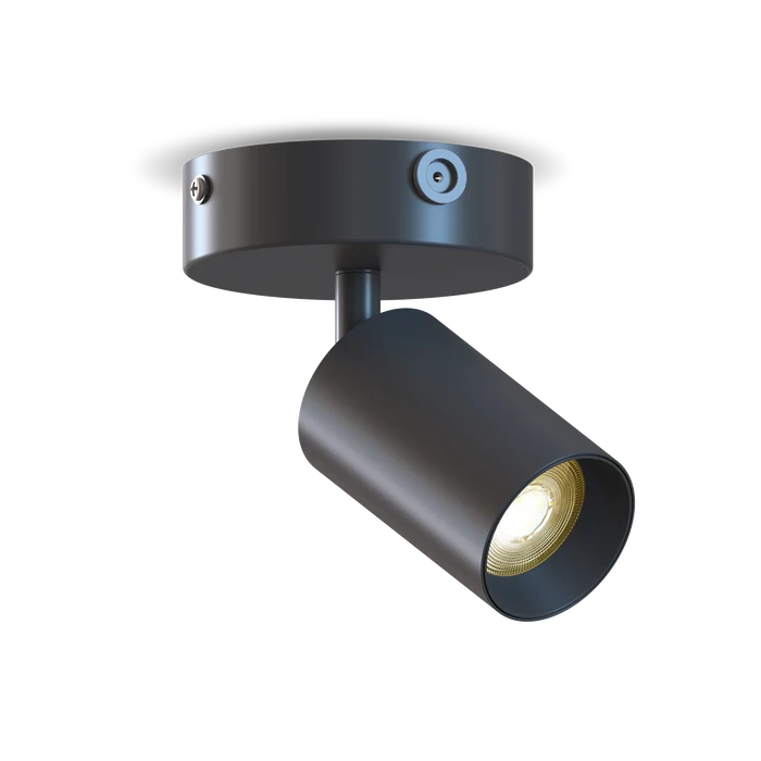 Calex Ceiling Spot light - 1x GU10 - Round - Black