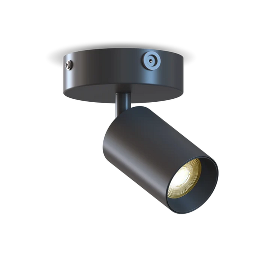 Calex Ceiling Spot light - 1x GU10 - Round - Black