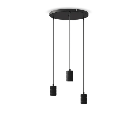 Calex Hanging Lamp Round - 3x E27 - 40cm - Black