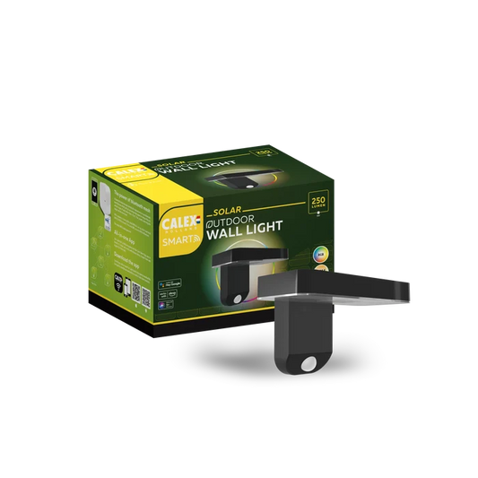 Calex Smart Solar Wall Light - RGB + CCT - Black