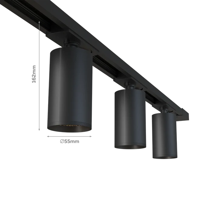 Calex Tracklight - 6x GU10 - 3M - Black