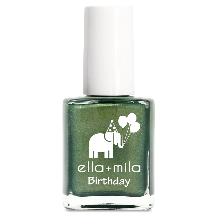 Call Me Jade shimmery sage green nail polish bottle – ella+mila Birthday
