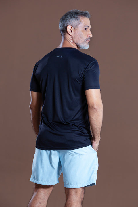 Camisa Masculina Light Basic Preta