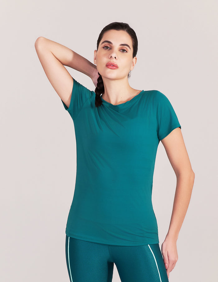 Camiseta Feminina Sun Verde Escuro