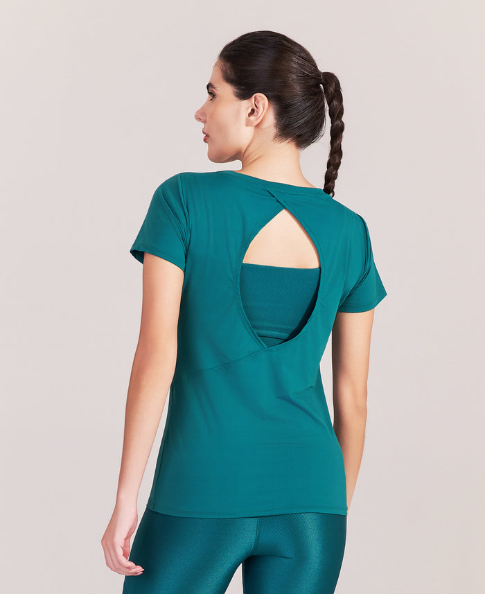 Camiseta Feminina Sun Verde Escuro