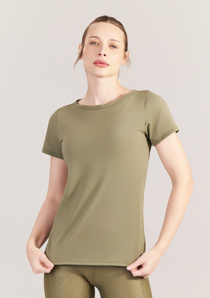 Camiseta Feminina Sun Verde Folha