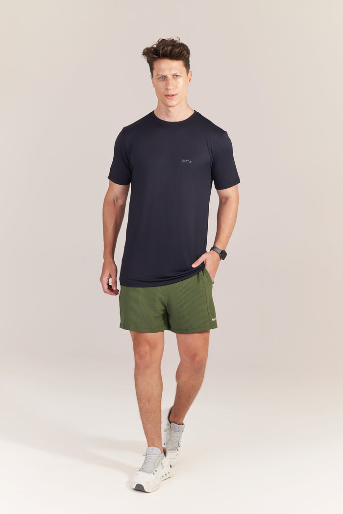 Camiseta Masculina Crepe Preta