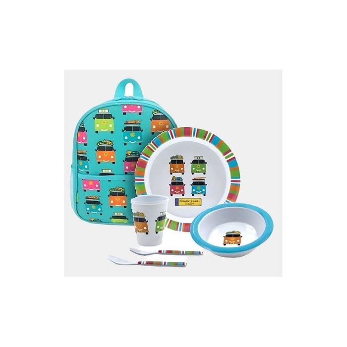 Camper Smiles 6pce Melamine Childrens Set