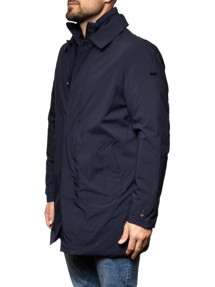 MORE cappotto tessuto blu M2075 TESS-BLU