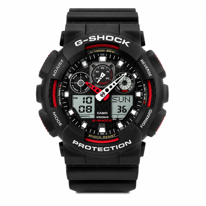 Casio G-SHOCK GA-100 Black & Red