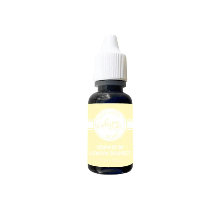 Catherine Pooler - Sweetest Ink Hop - Reinker - Select from Drop Down. When an orange pop get's swirled with milk you get a Creamsicle! Lemon Sorbet, is soft and buttery. Frosted is a sweet and soft shade of blue-violet. Available at Embellish Away located in Bowmanville Ontario Canada.
