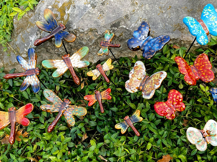 Ceramic Butterfly Stakes, Large