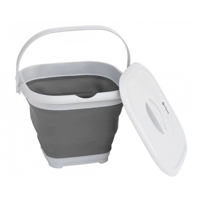 Collaps Bucket Square w/ Lid - Grey Mist
