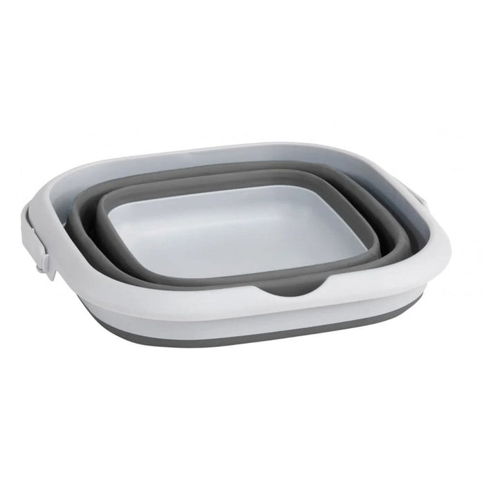 Collaps Bucket Square w/ Lid - Grey Mist