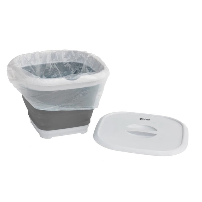 Collaps Bucket Square w/ Lid - Grey Mist
