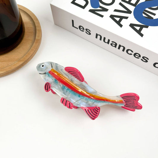 Colorful Fish Hair Clip, Acetate Claw Clip