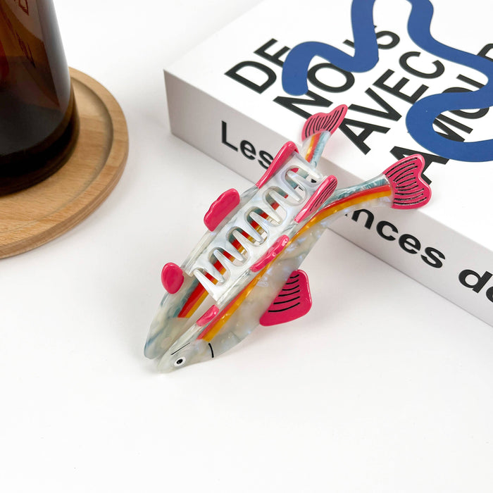 Colorful Fish Hair Clip, Acetate Claw Clip