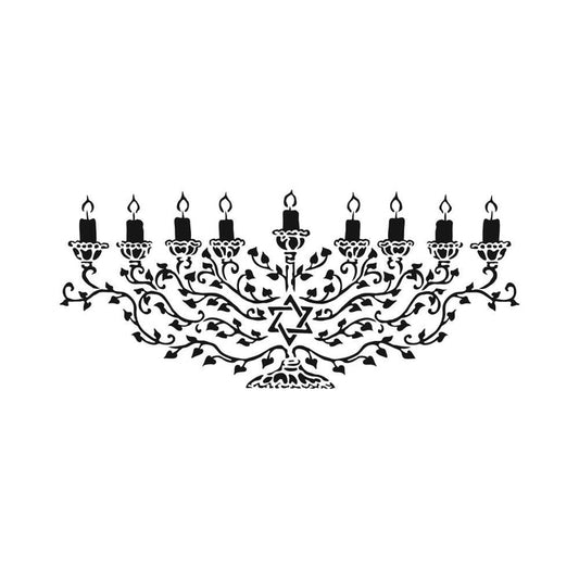 Crafter's Workshop - Rustic Sign Template - 16.5"X6" - Menorah. Try this Extra-Long Stencil 16.5" x 6" to create a unique piece for your home or for someone special. Available at Embellish Away located in Bowmanville Ontario Canada.