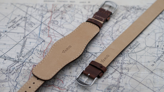 vario crazy horse leather watch strap 18mm 20mm