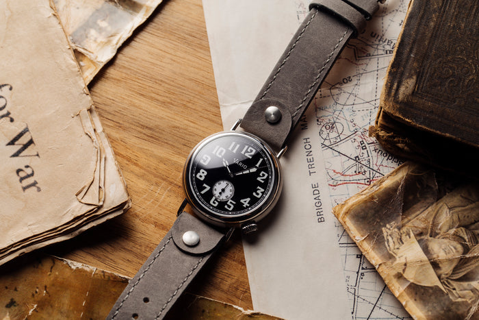 Crazy Horse Ash Grey Bund Watch Strap