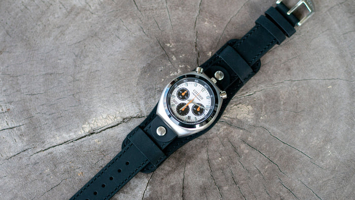 citizen bullhead black bund strap