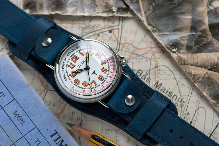 vario 1918 ww1 medic watch with crazy horse chicago screw bund strap