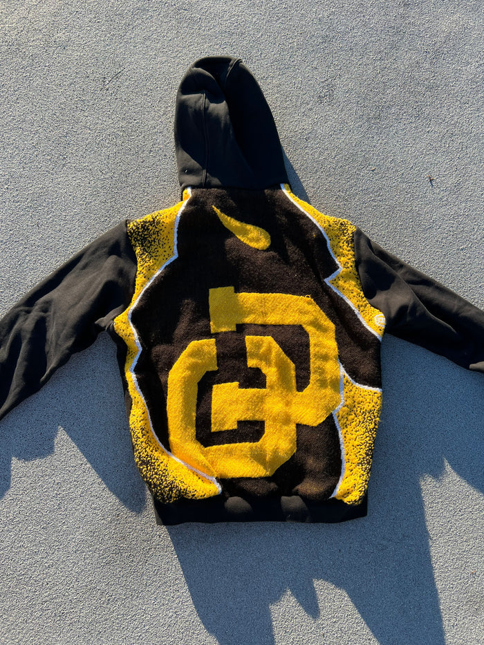 CU Boulder Blanket Upcycled Hoodie Colorado University Buffalos