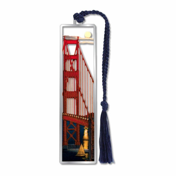 David Howell and Company - Moonlight On The Bridge Metal Bookmark
