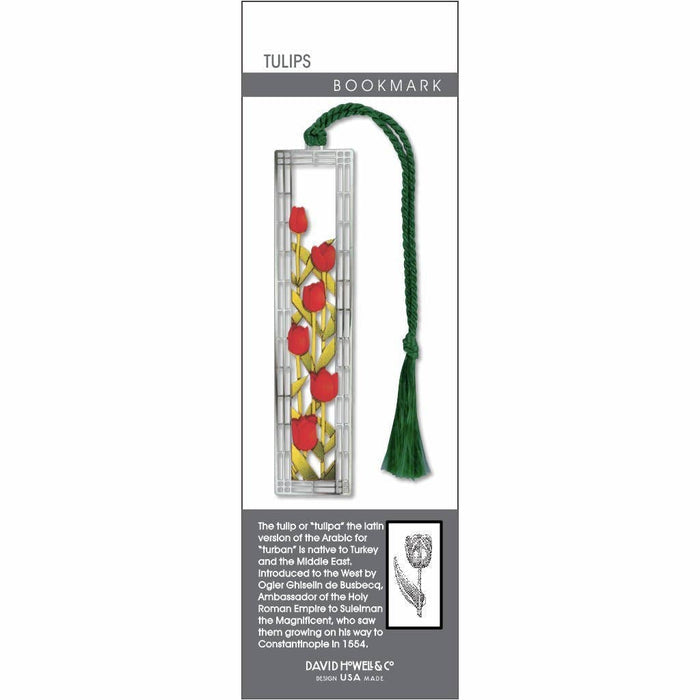 David Howell and Company - Tulips Metal Bookmark