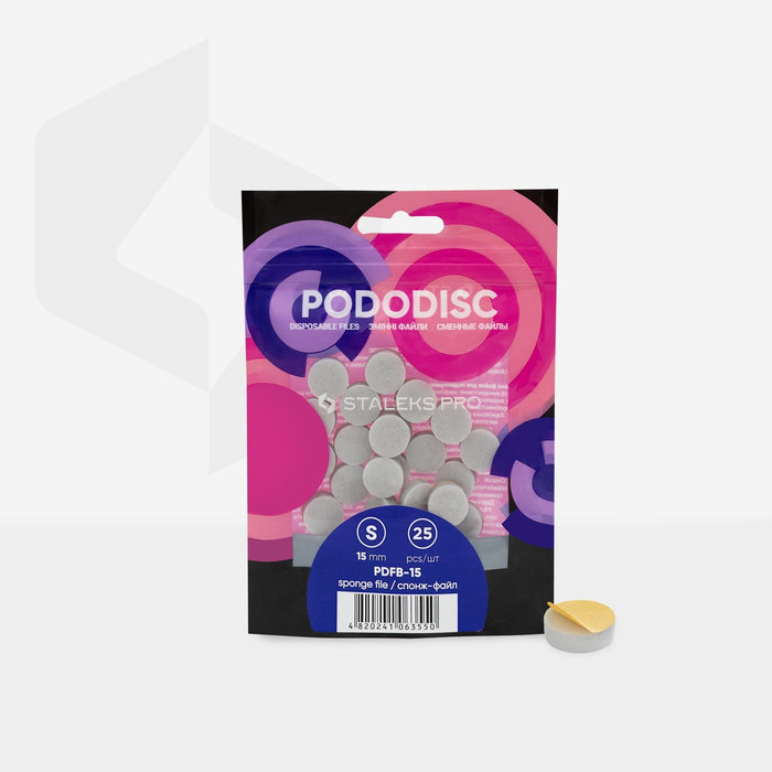 Disposable Sponge Files for PODODISC - EXPERT 15 Small (25 pcs)-Abrasives-STALEKS PRO-Gel Essentialz