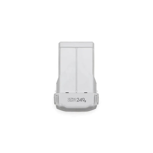 The DJI Intelligent Flight Battery for the DJI Mini 3 Pro in white on a white background, displaying 'ultra light 249g' text.
