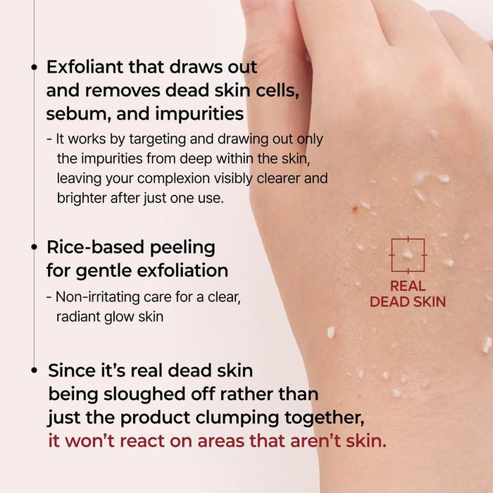 Dr.Melaxin Peel Shot Glow White and Black Rice Ampoule Duo, Soft Exfoliating Face and Body Scrub Dead Skin Cells, Blackheads Remover for All Skin Types