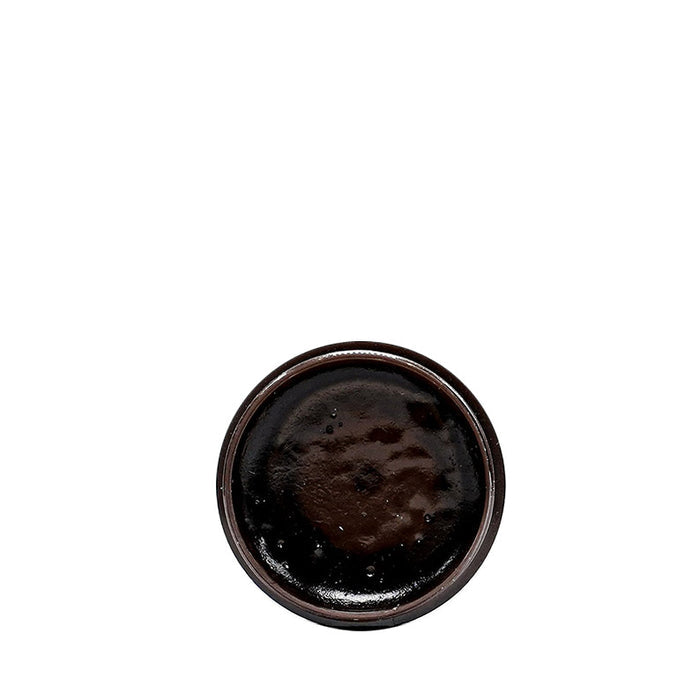 EBIN hair care product open jar showing black gel for extreme firm hold edge control styling