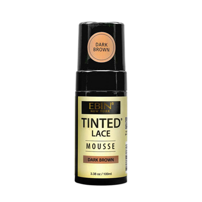 EBIN New York Tinted Lace Mousse in Dark Brown for hair care and lace blending