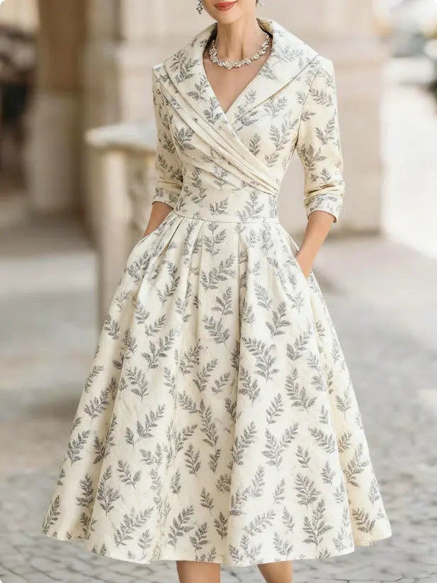 Elegant French-Style Cinched Dress