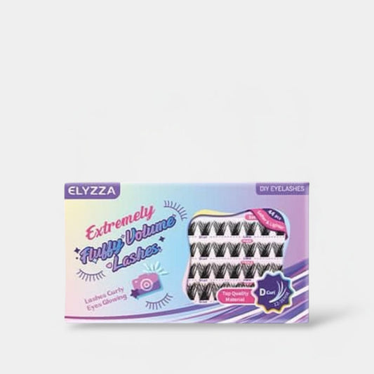 Elyzza Extremely Fluffy Volume Eyelashes (44 Clusters) إليزا رموش رقيقة للغاية