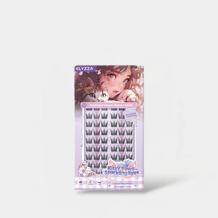Elyzza Kitty Paws Sparkling Eyelashes. إليزا كيتي الكفوف الرموش البراقة - Princess Cosmetics Qatar