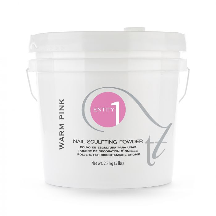 Entity Beauty - Nail Acrylic Sculpting Powder Warm Pink - Size 5 Lbs Bucket