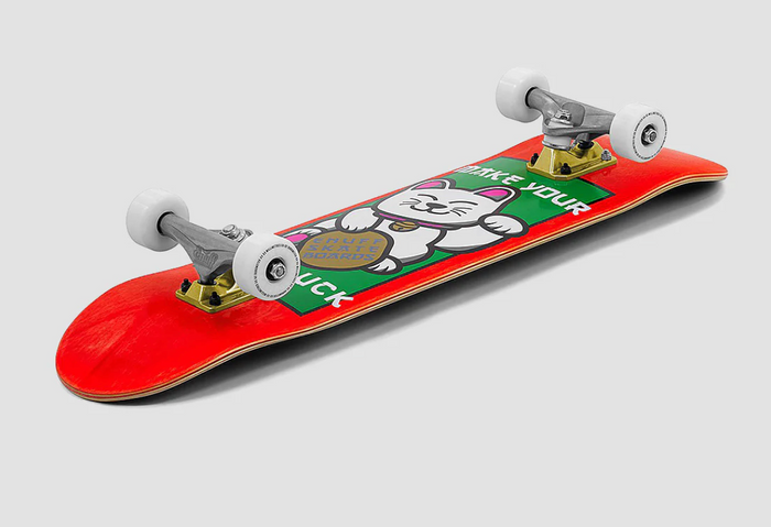 ENUFF LUCKY CAT SKATEBOARD RED - 8"