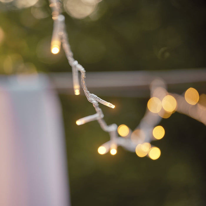 Essential Connect 10m 100 Warm White Connectable Fairy Lights Clear Cable