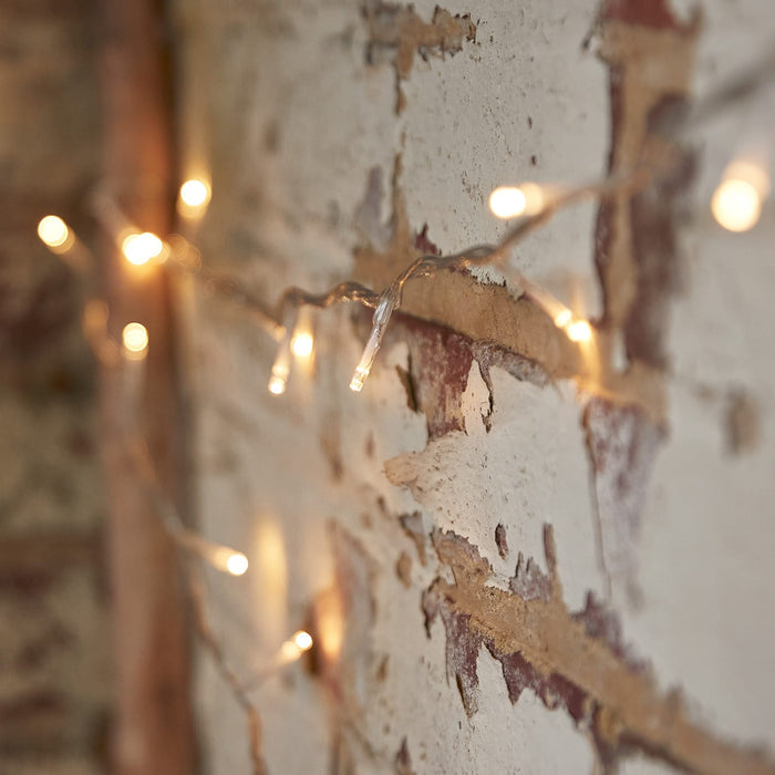 Essential Connect 50m 500 Warm White Connectable Fairy Lights Clear Cable