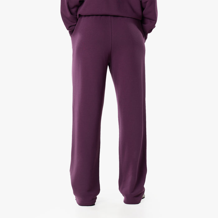 Essential Logo Open Hem Jogger | Plum