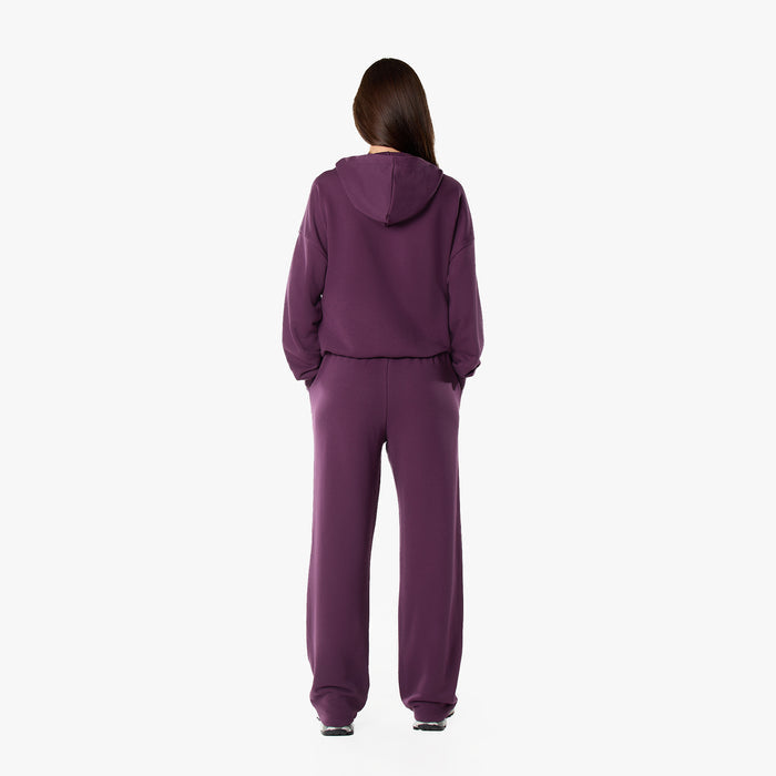Essential Logo Open Hem Jogger | Plum