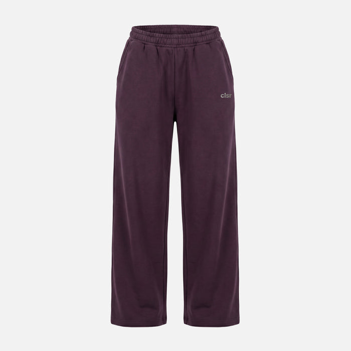 Essential Logo Open Hem Jogger | Plum