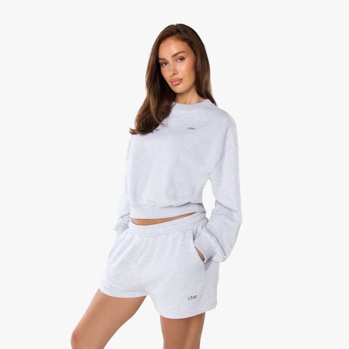Essential Logo Shorts | Grey Marl