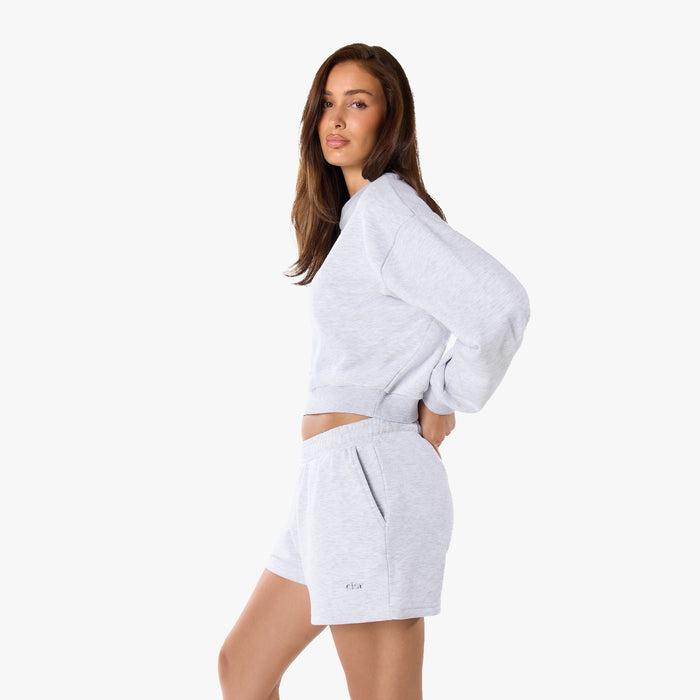 Essential Logo Shorts | Grey Marl